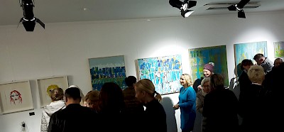 Vernissage in der Galerie Brockmann & Söhne, Rheine, Münsterstr.  21